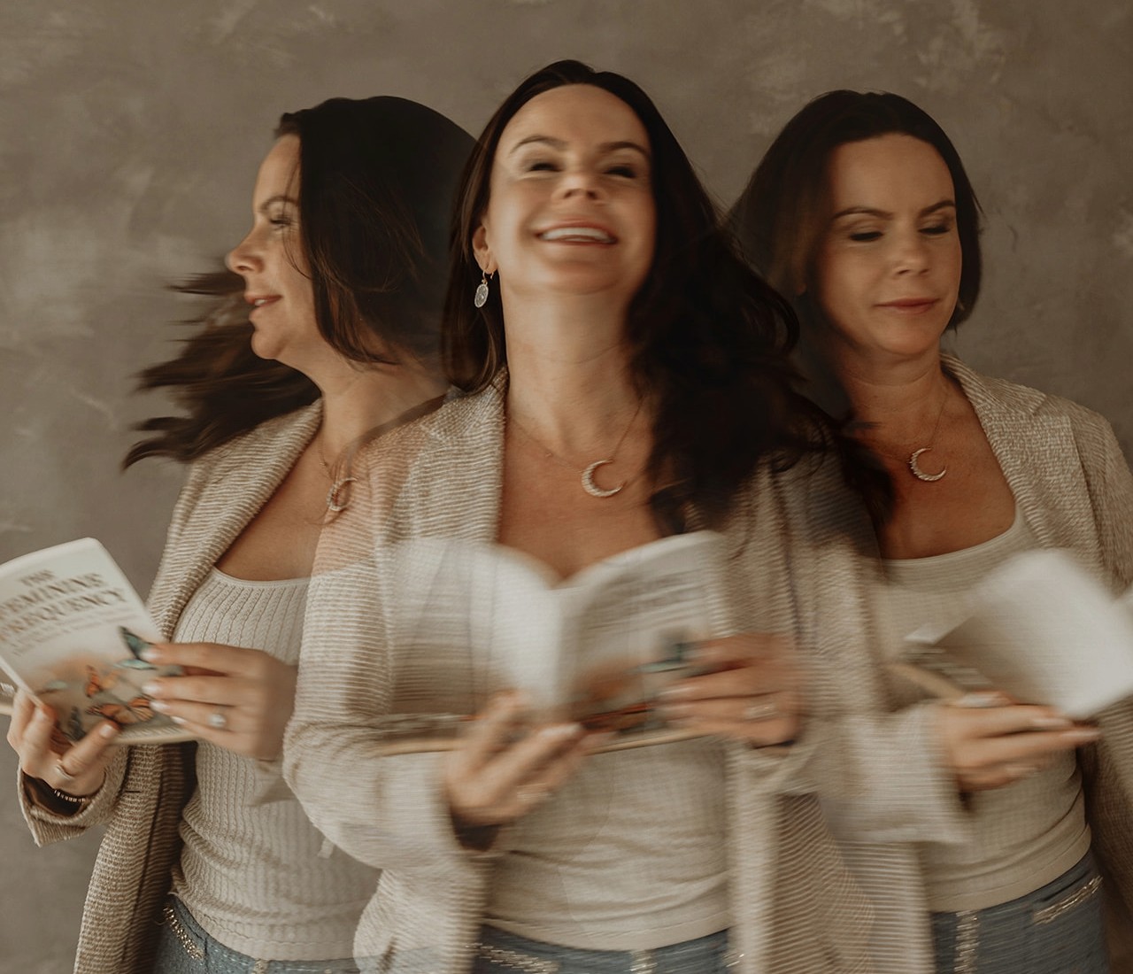 Chelsea Ann with Her Book The Feminine Frequency