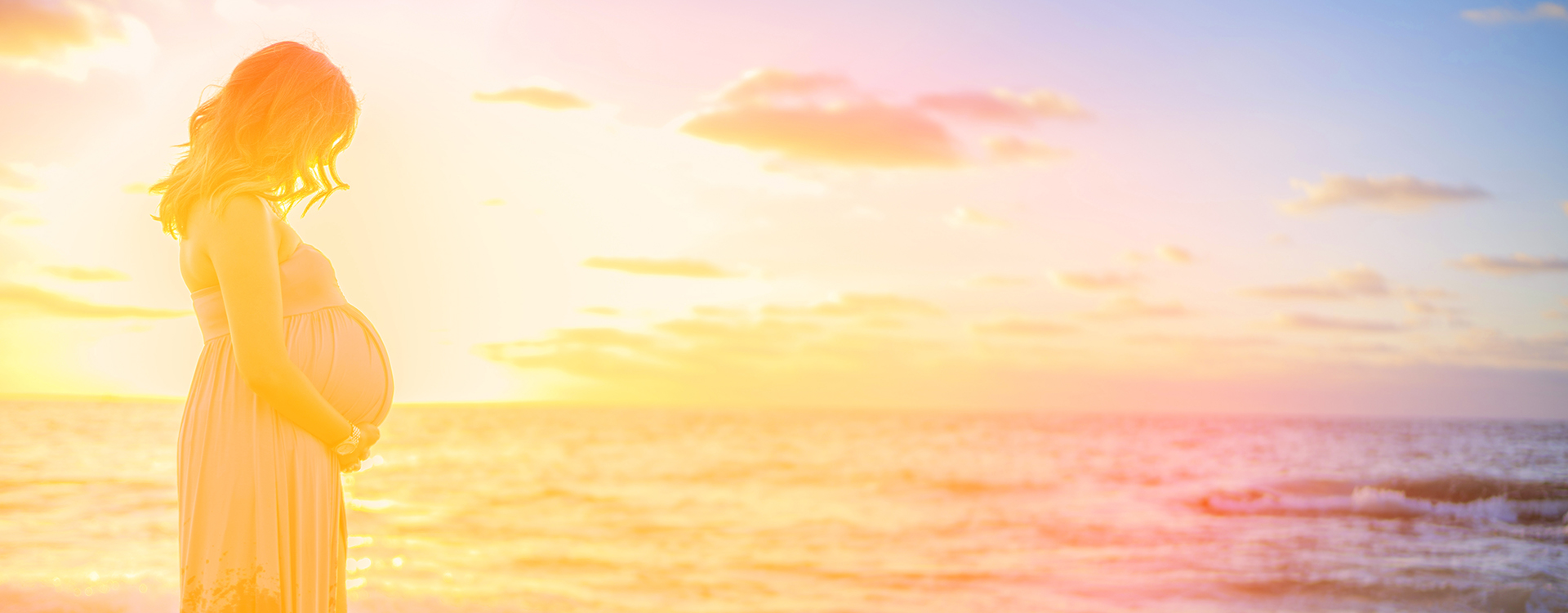 Pregnant Woman at the Ocean