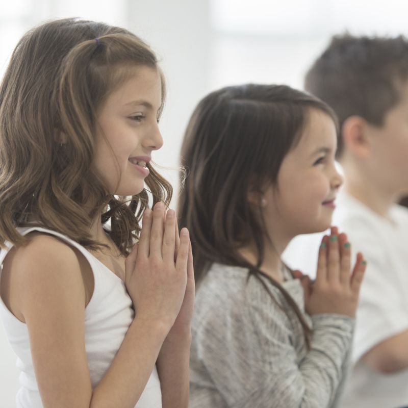 Children Taking a Yoga Class